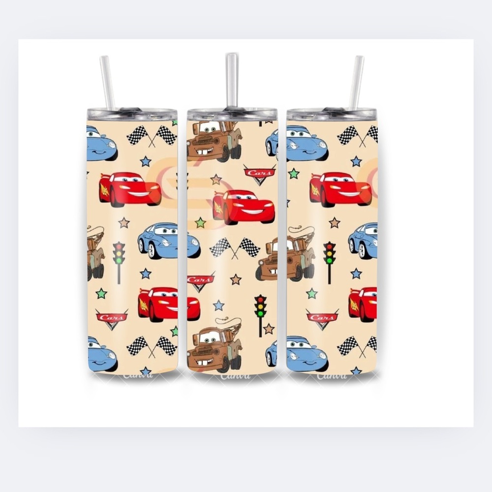 Disney Cars Tumbler with Red and Blue Design 20oz